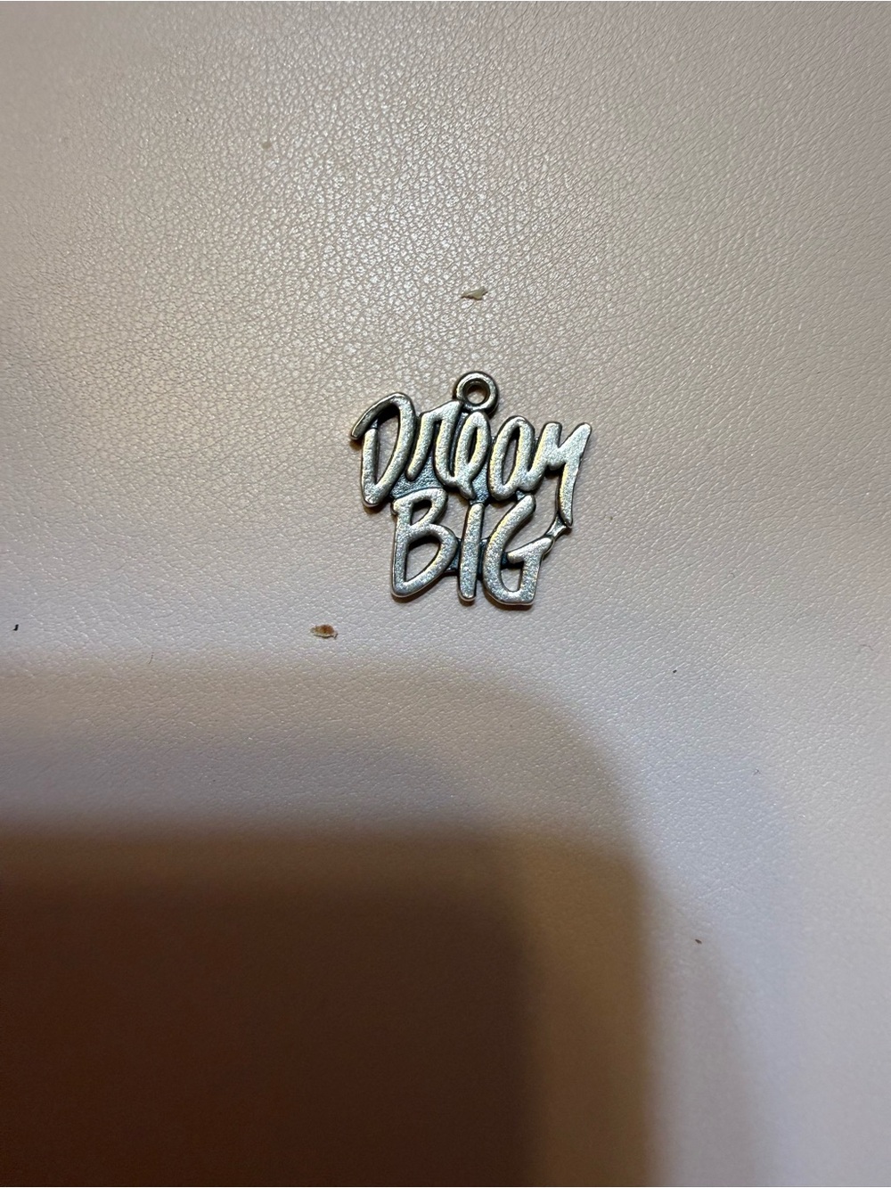 James Avery 'Dream Big' Silver Tone Script Charm - Picture 2 of 2